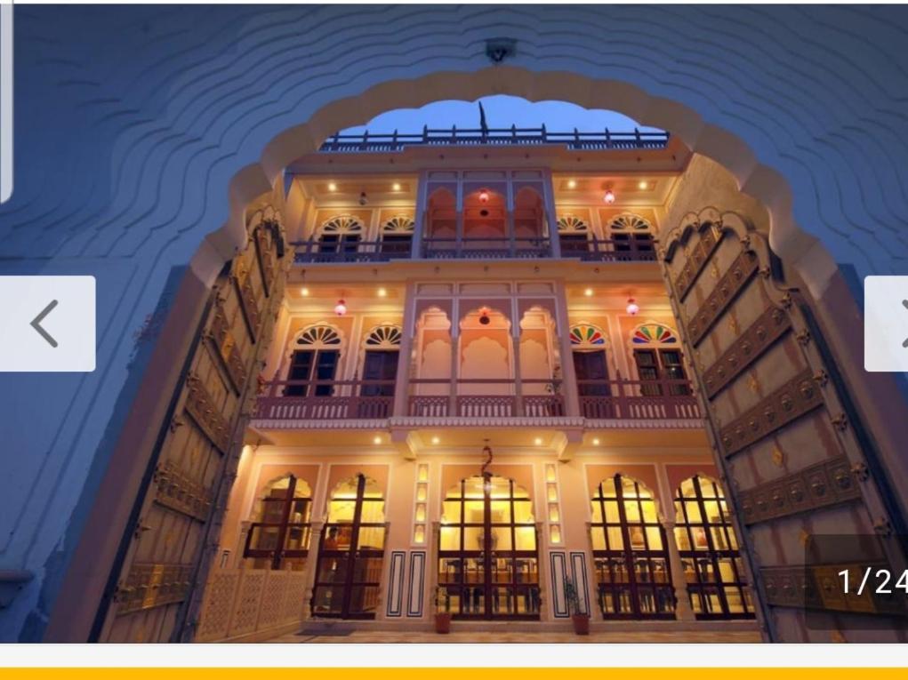Hotel Raj Rajeshwari Haveli Džajpur Exteriér fotografie